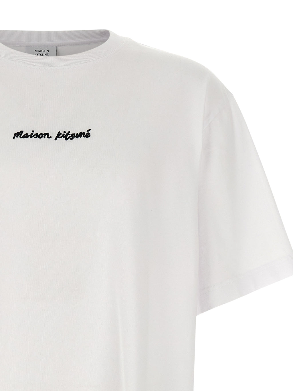 Maison Kitsuné White Cotton T-Shirt Maison Kitsuné