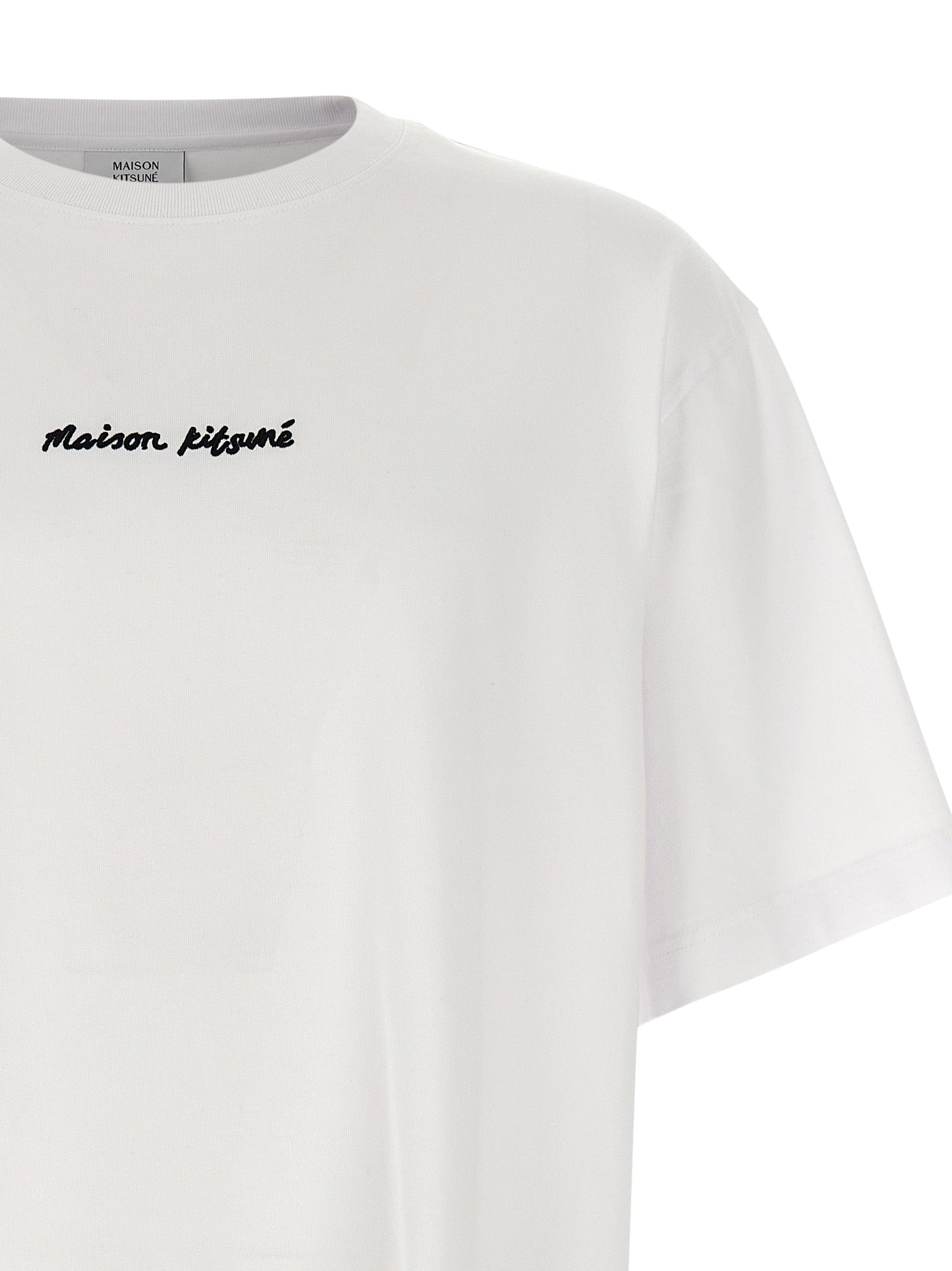 Maison Kitsuné White Cotton T-Shirt Maison Kitsuné