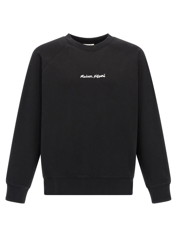 Maison Kitsuné Black Cotton Sweatshirt Maison Kitsuné