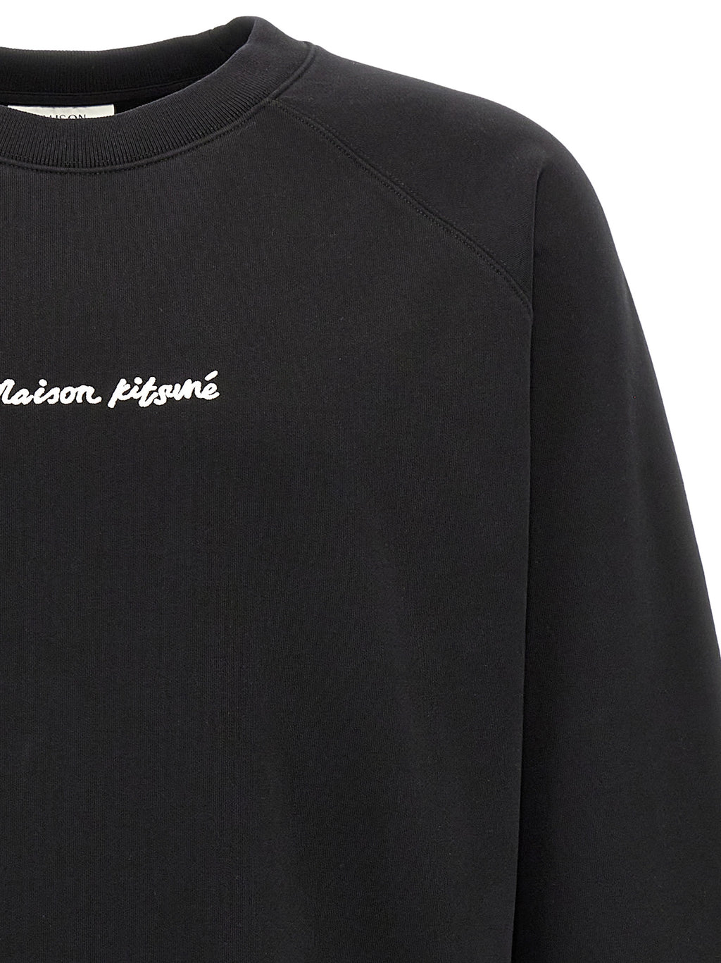 Maison Kitsuné Black Cotton Sweatshirt Maison Kitsuné