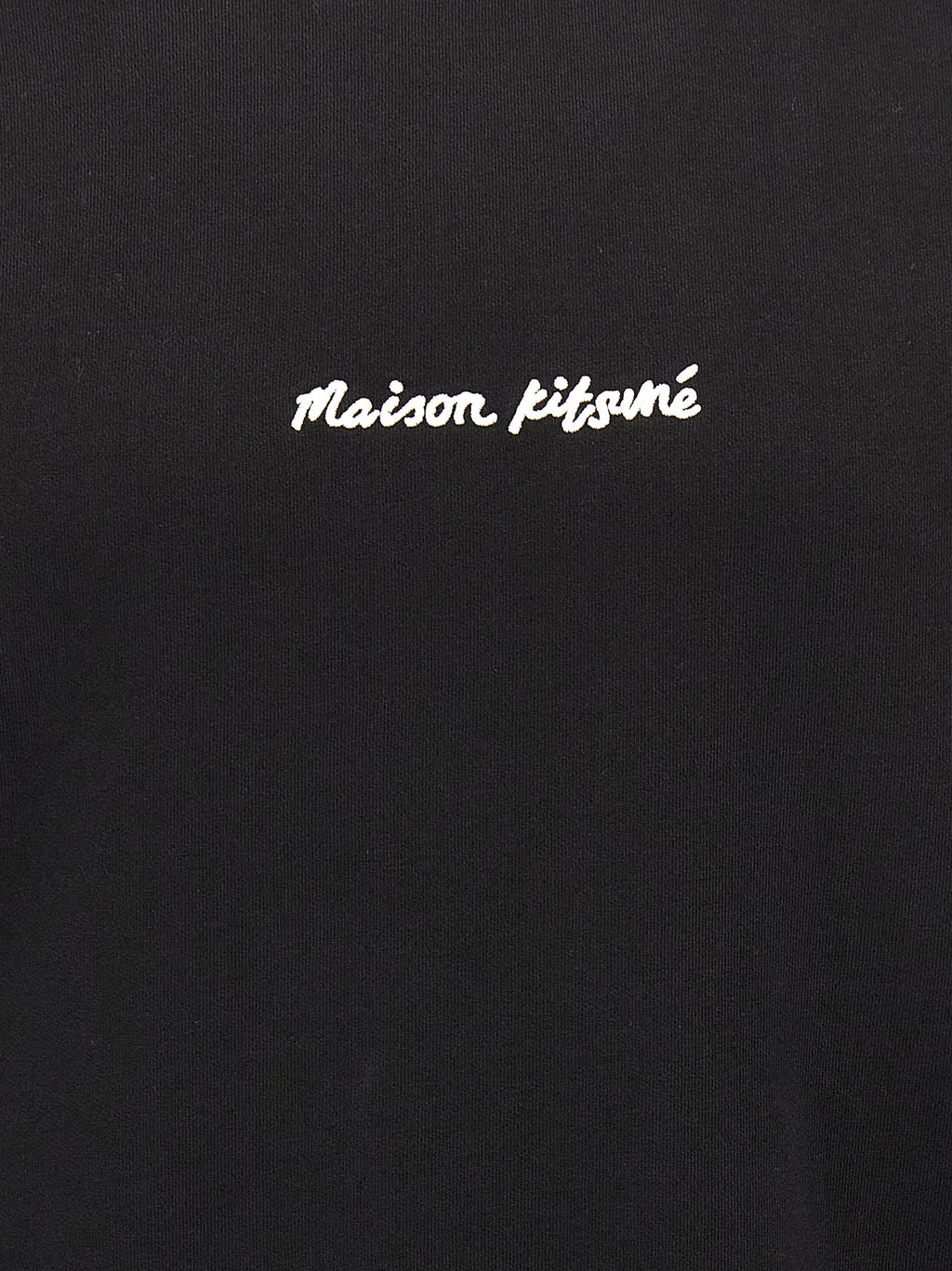 Maison Kitsuné Black Cotton Sweatshirt Maison Kitsuné