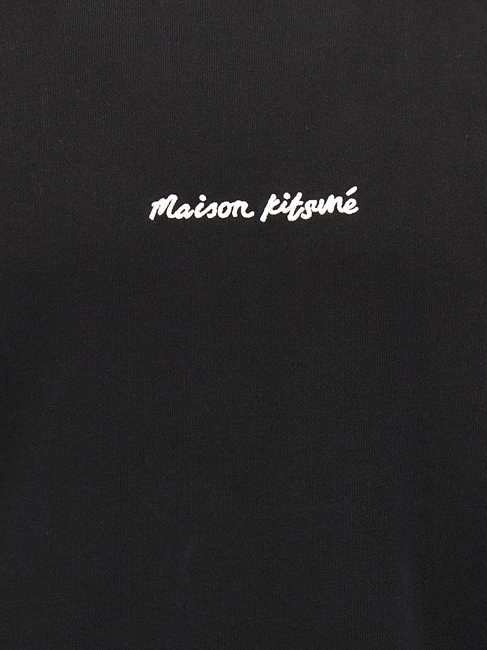 Maison Kitsuné Black Cotton Sweatshirt Maison Kitsuné
