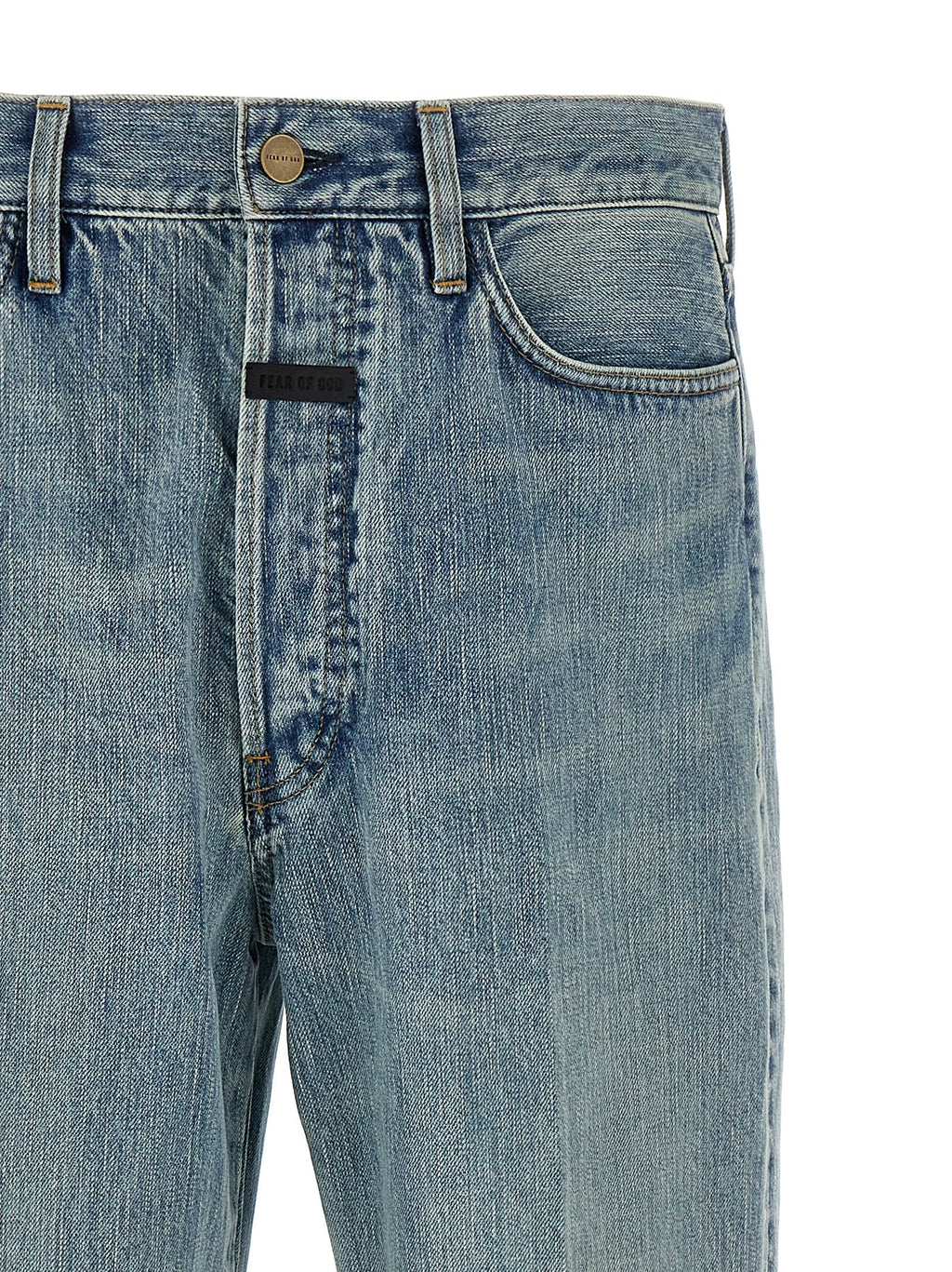 Fear Of God Blue Cotton Jeans Denim Fear Of God