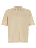 Maison Kitsuné Beige Cotton Polo Shirt Maison Kitsuné