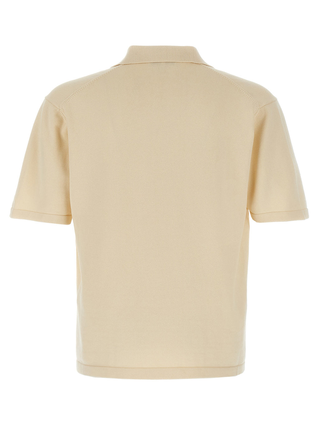 Maison Kitsuné Beige Cotton Polo Shirt Maison Kitsuné