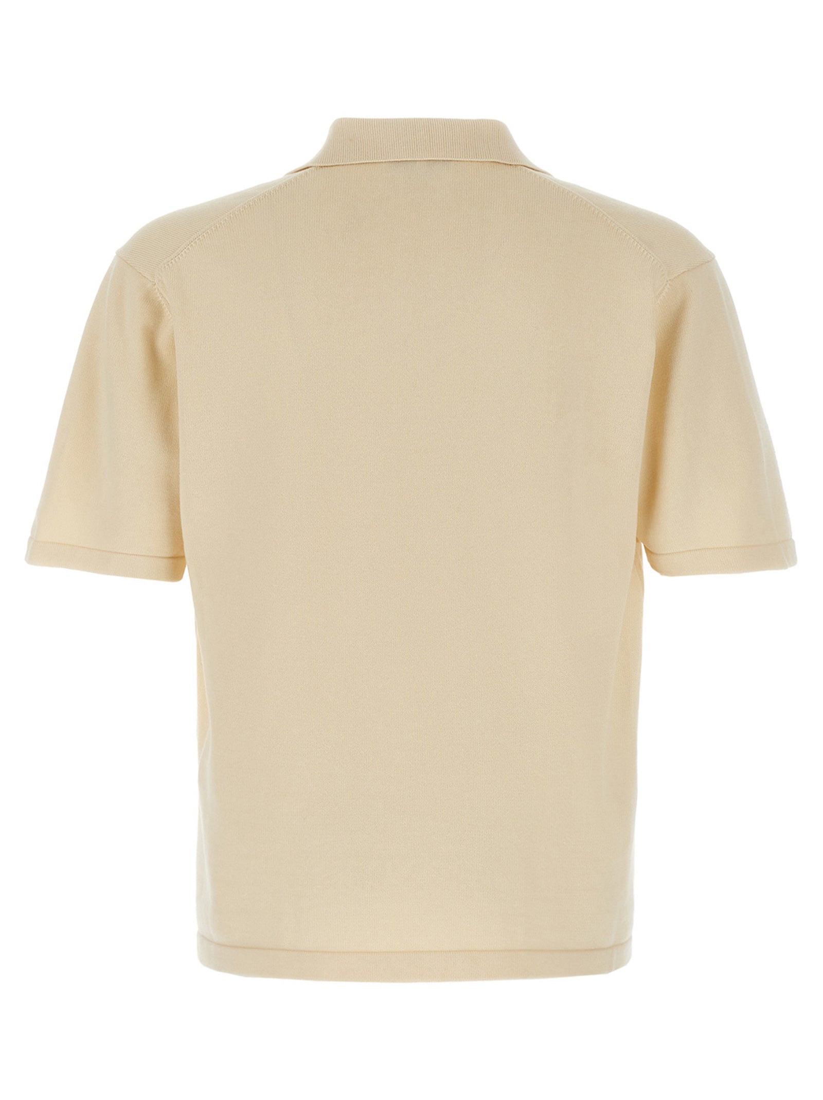 Maison Kitsuné Beige Cotton Polo Shirt Maison Kitsuné