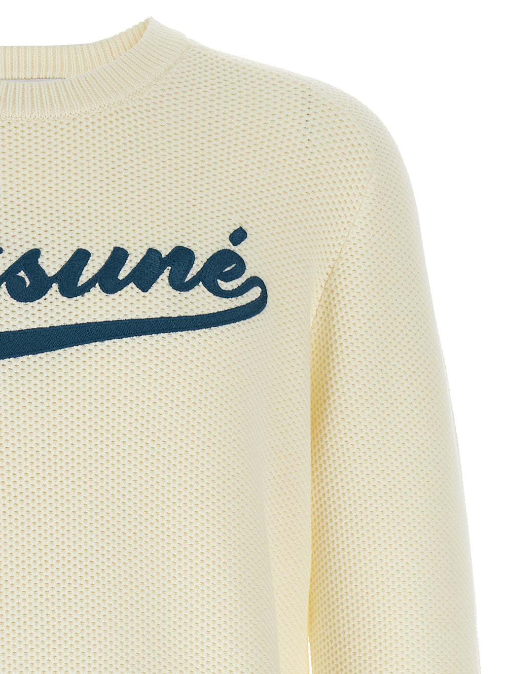 Maison Kitsuné White Cotton Cardigan Maison Kitsuné
