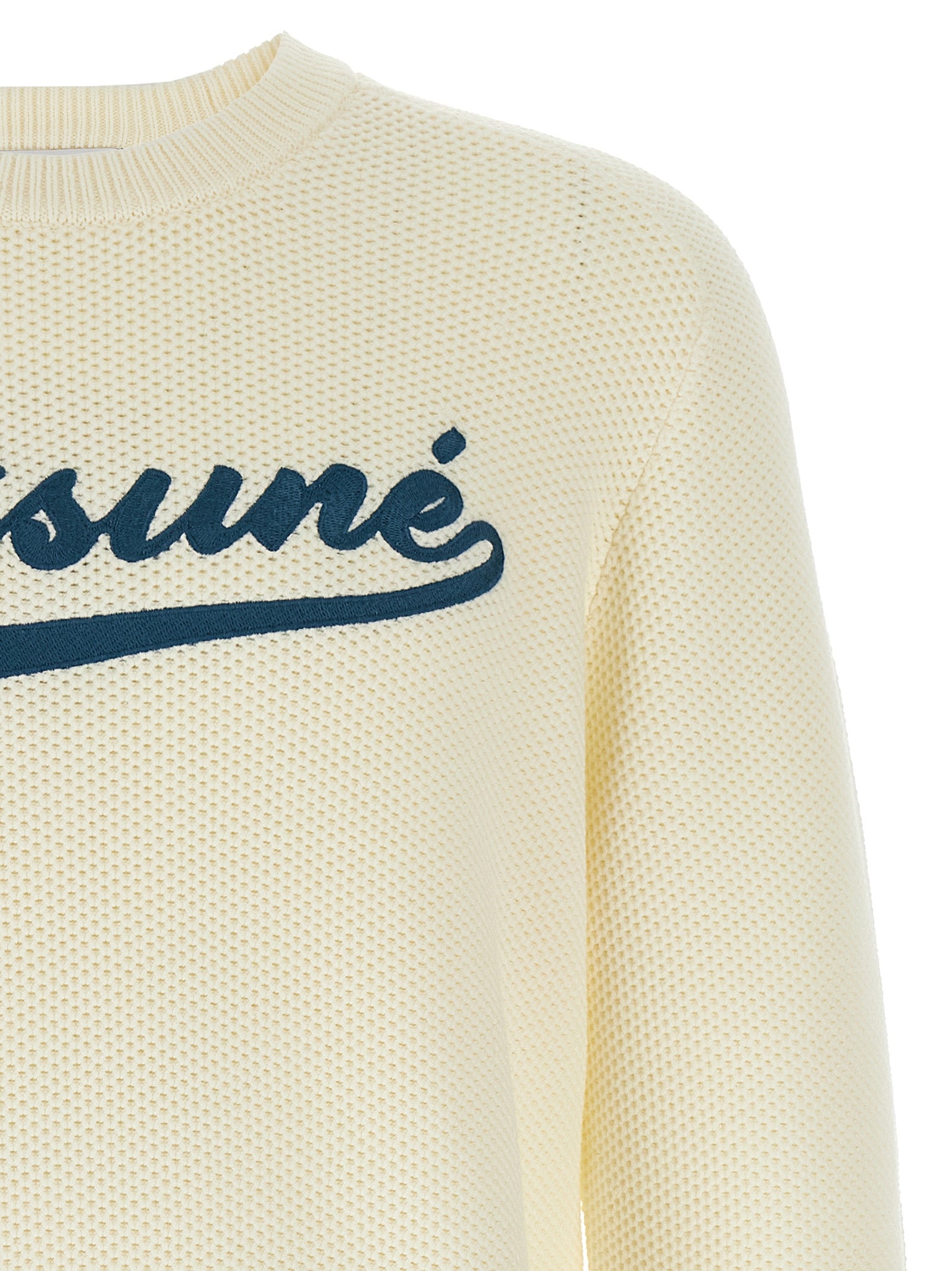 Maison Kitsuné White Cotton Cardigan Maison Kitsuné