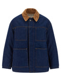Ami Paris Blue Cotton Denim Jacket Ami Paris