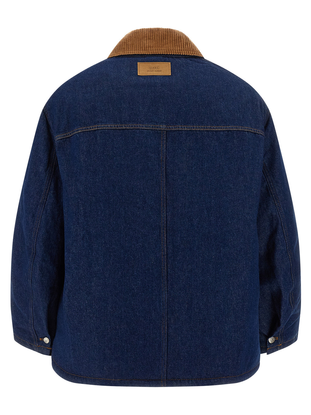 Ami Paris Blue Cotton Denim Jacket Ami Paris
