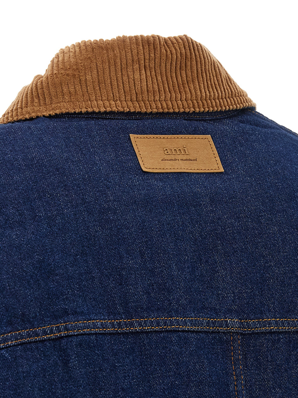 Ami Paris Blue Cotton Denim Jacket Ami Paris