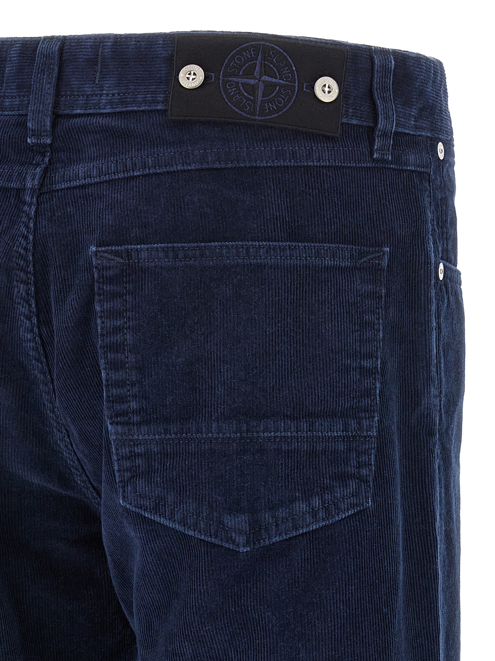 Stone Island Blue Cotton Casual Pants Stone Island