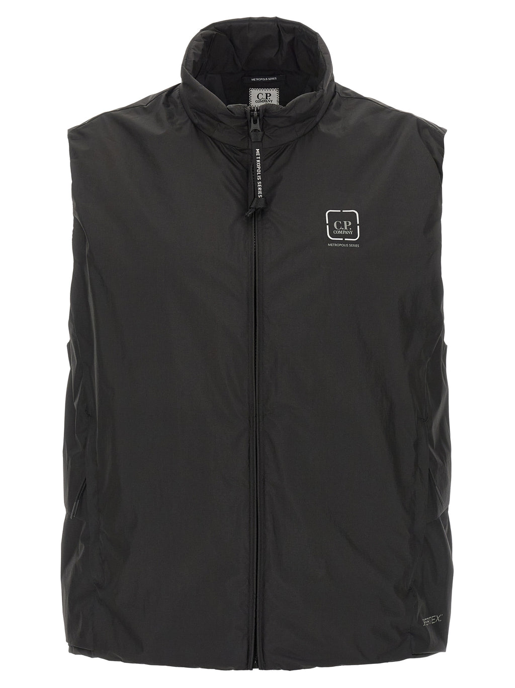 C.P. Company Black Polyamide Sleeveless Jacket C.P. Company
