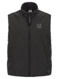 C.P. Company Black Polyamide Sleeveless Jacket C.P. Company