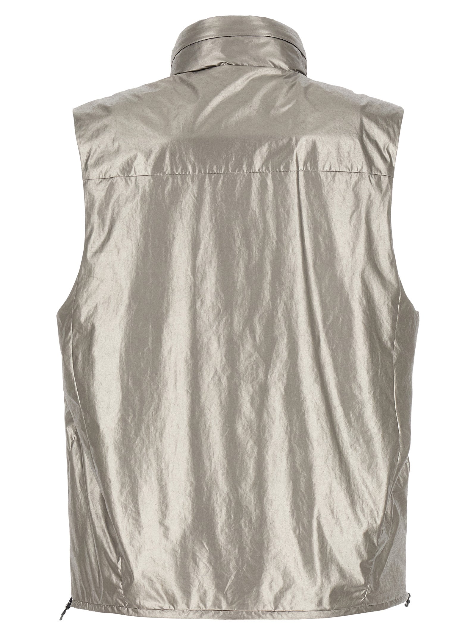 C.P. Company Silver Polyester Sleeveless Jacket C.P. Company