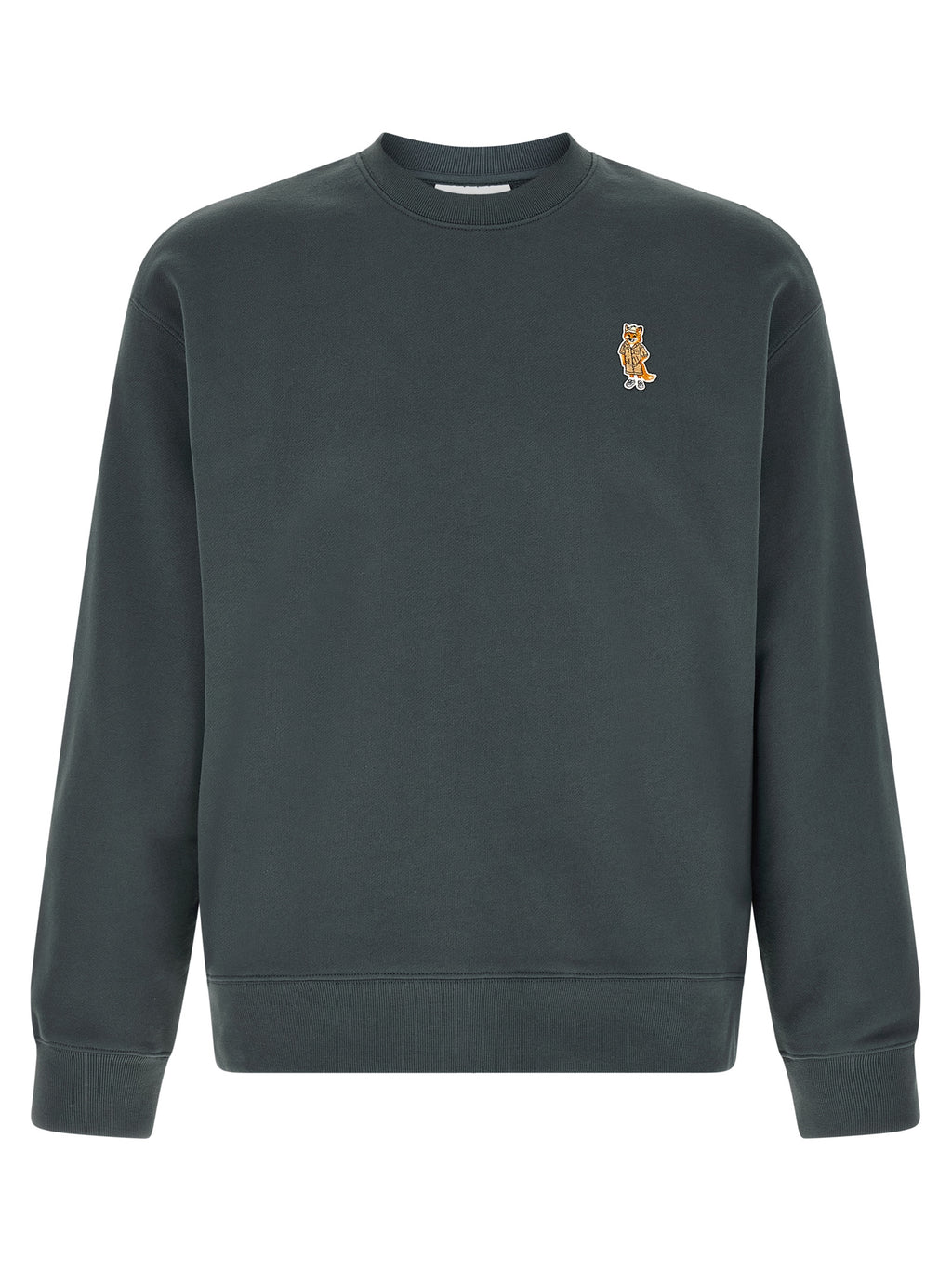 Maison Kitsuné Blue Organic Cotton Sweatshirt Maison Kitsuné