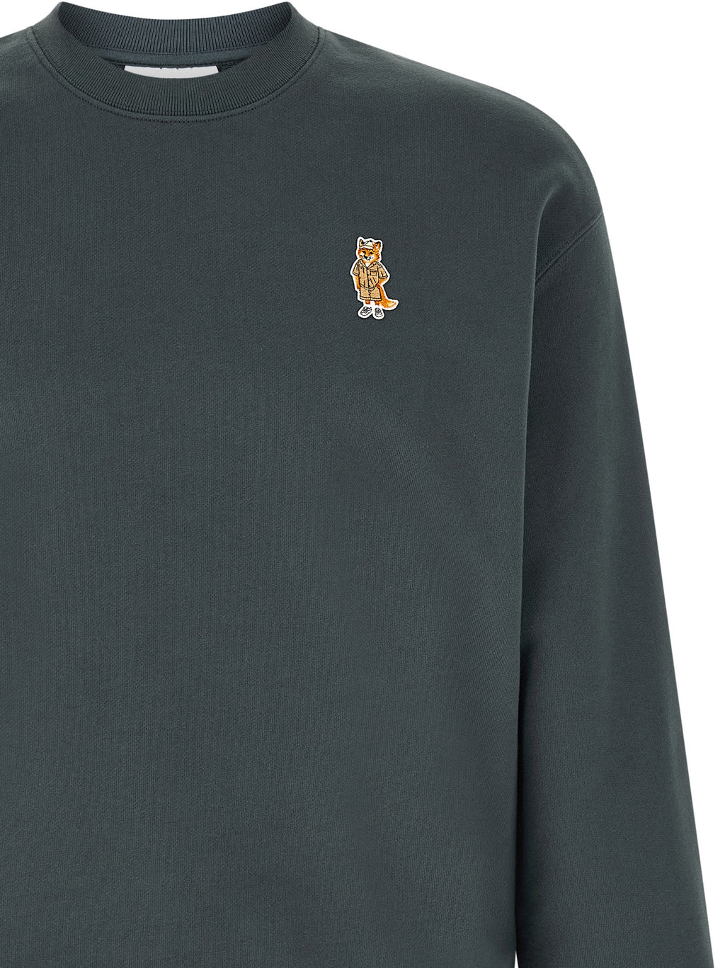Maison Kitsuné Blue Organic Cotton Sweatshirt Maison Kitsuné