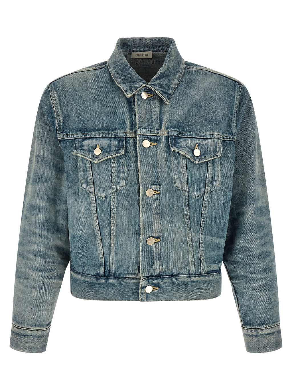 Fear Of God Blue Cotton Denim Jacket Fear Of God
