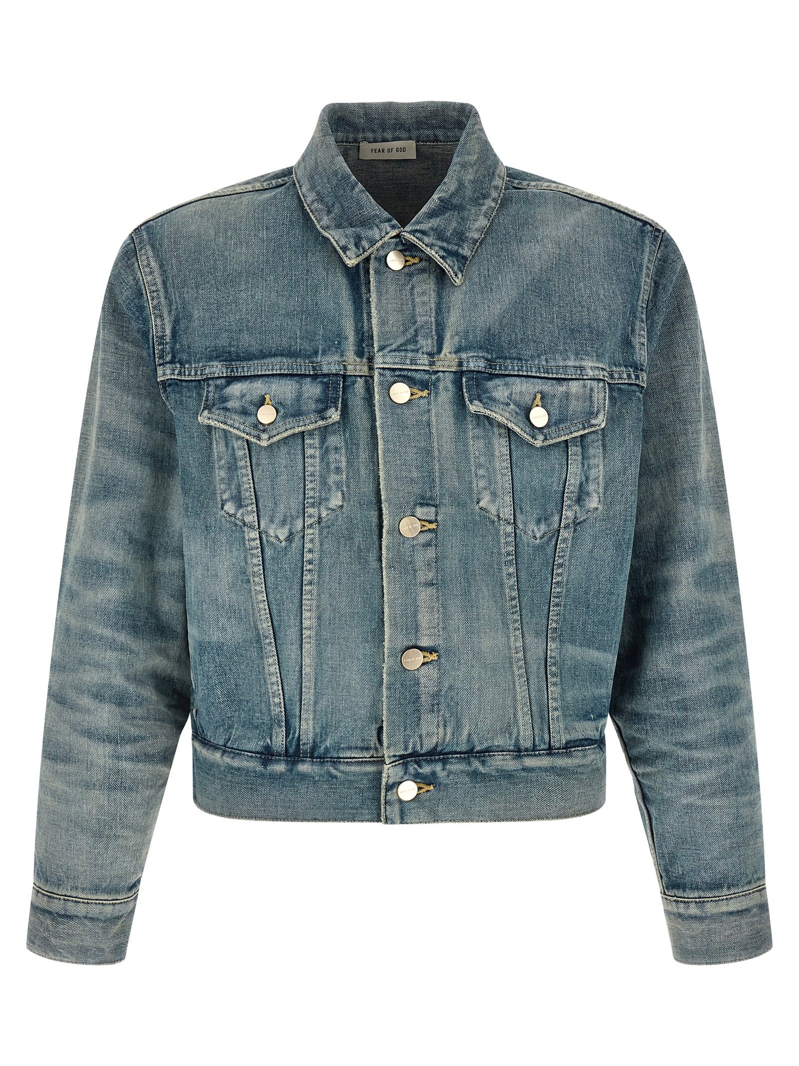 Fear Of God Blue Cotton Denim Jacket Fear Of God