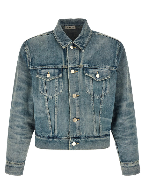 Fear Of God Blue Cotton Denim Jacket Fear Of God