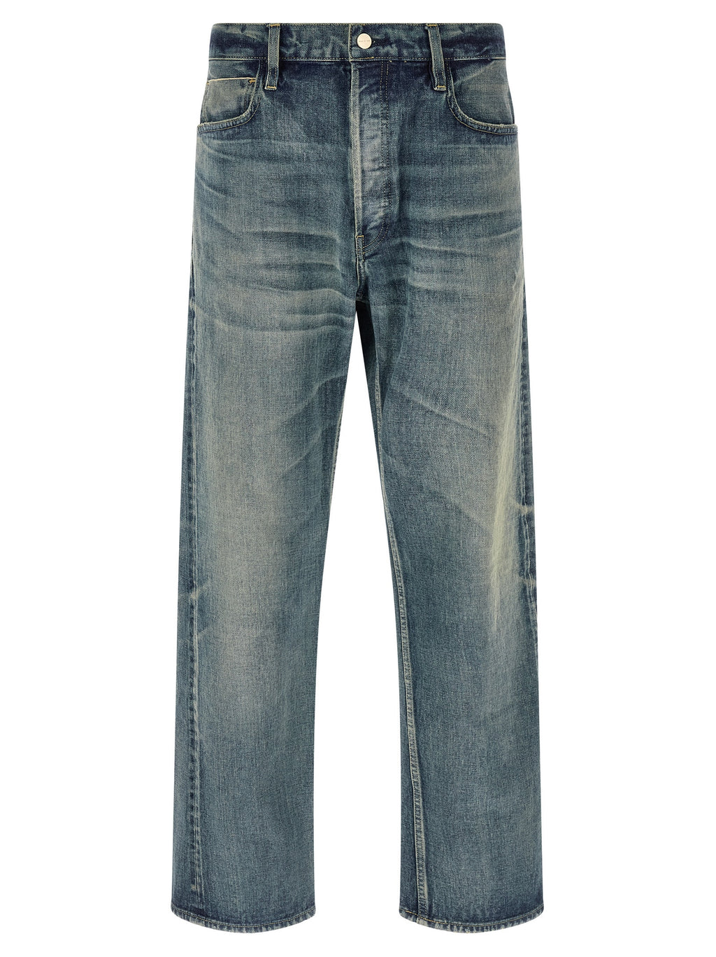 Fear Of God Blue Cotton Straight-Leg Jeans Fear Of God