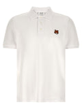 Maison Kitsuné White Cotton Polo Shirt Maison Kitsuné