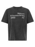 Maison Kitsuné Black Organic Cotton T-Shirt Maison Kitsuné