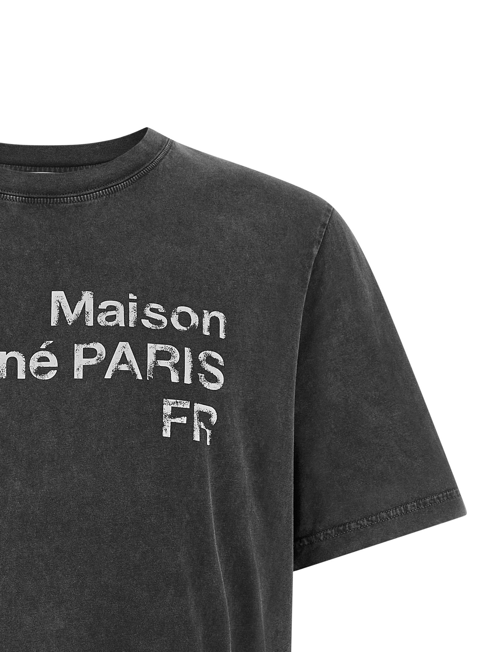 Maison Kitsuné Black Organic Cotton T-Shirt Maison Kitsuné