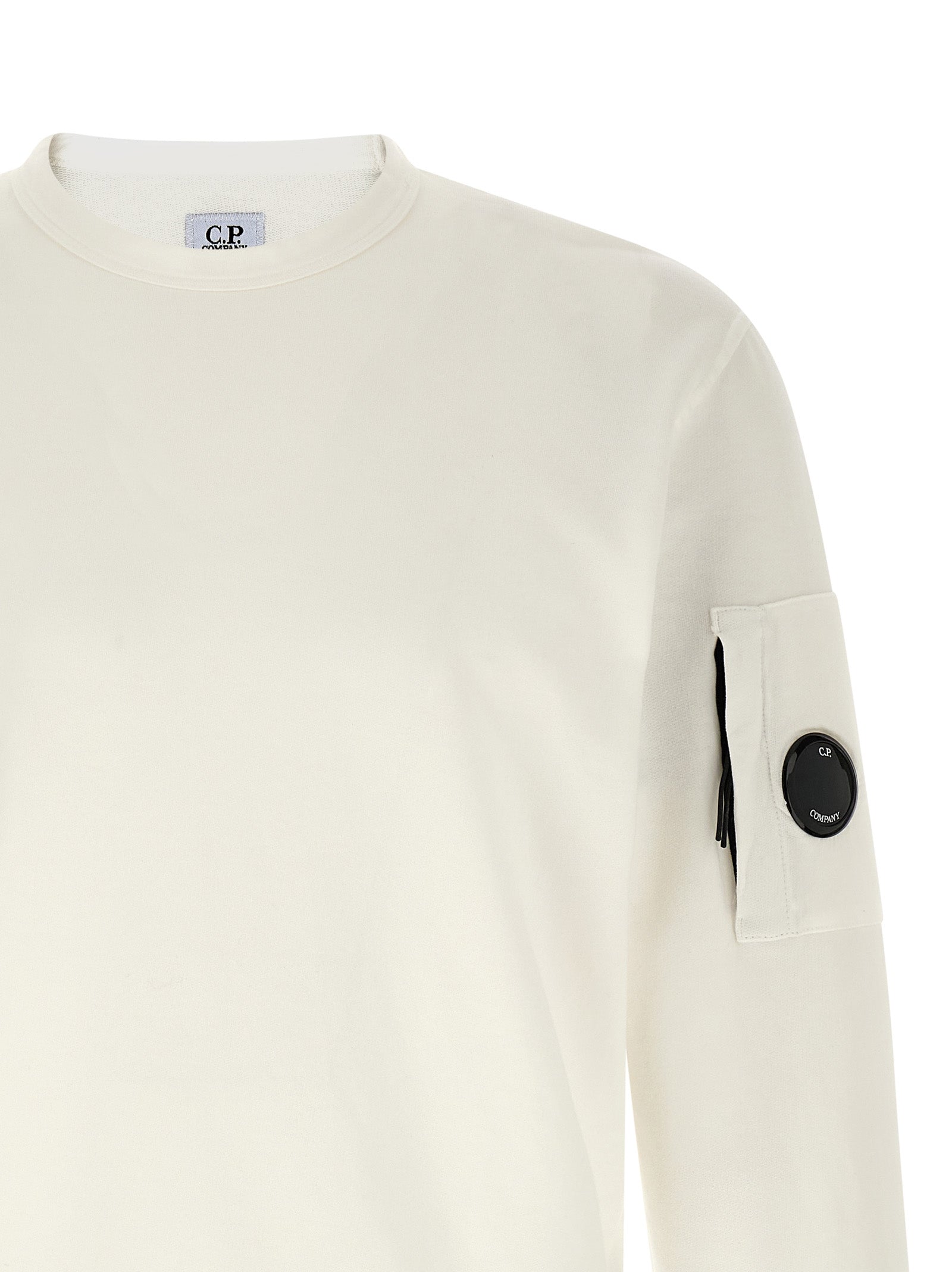 C.P. Company White Cotton Sweatshirt C.P. Company