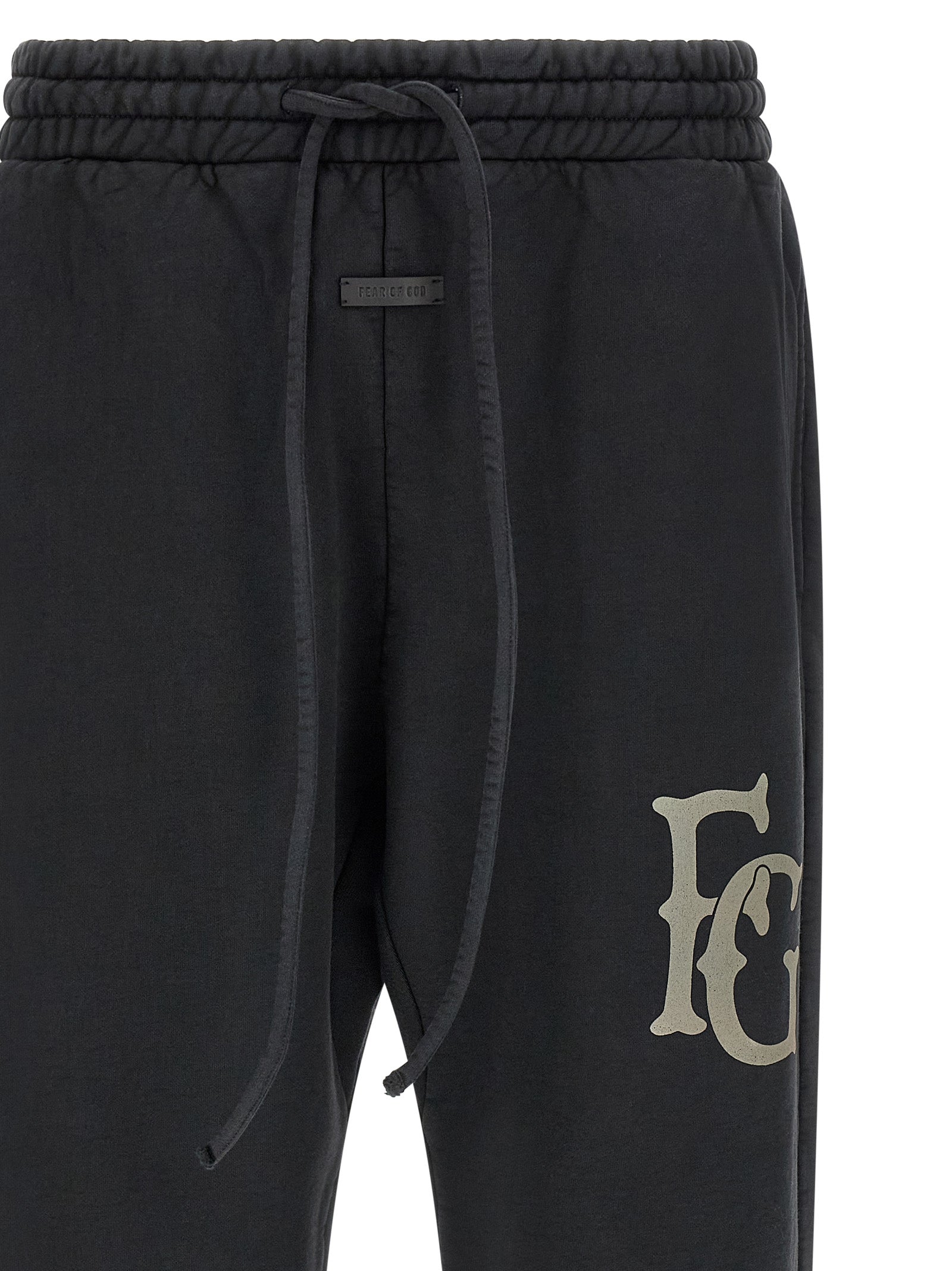 Fear Of God Black Cotton Joggers (Workout Pants) Fear Of God