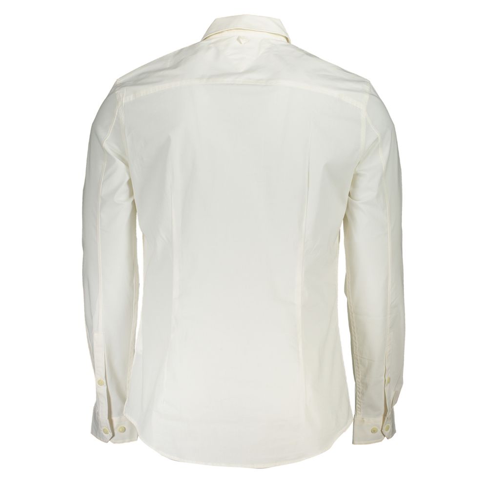 Tommy Hilfiger White Cotton Men's Shirt Tommy Hilfiger
