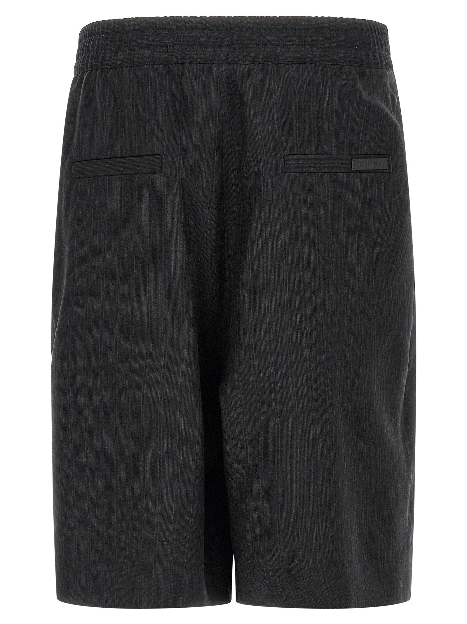 Fear Of God Black Virgin Wool Bermuda Shorts Fear Of God