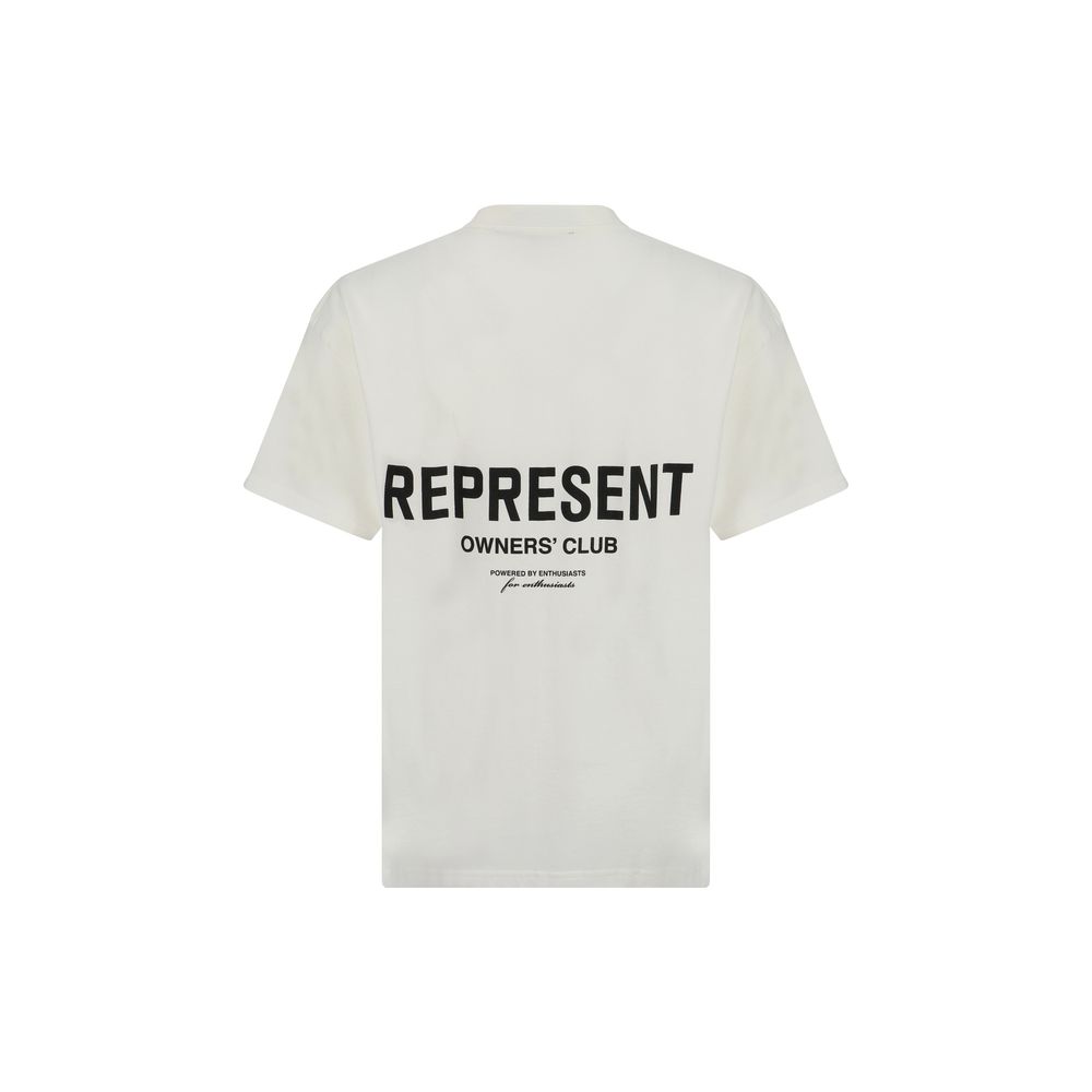 Represent White Cotton T-Shirt Represent