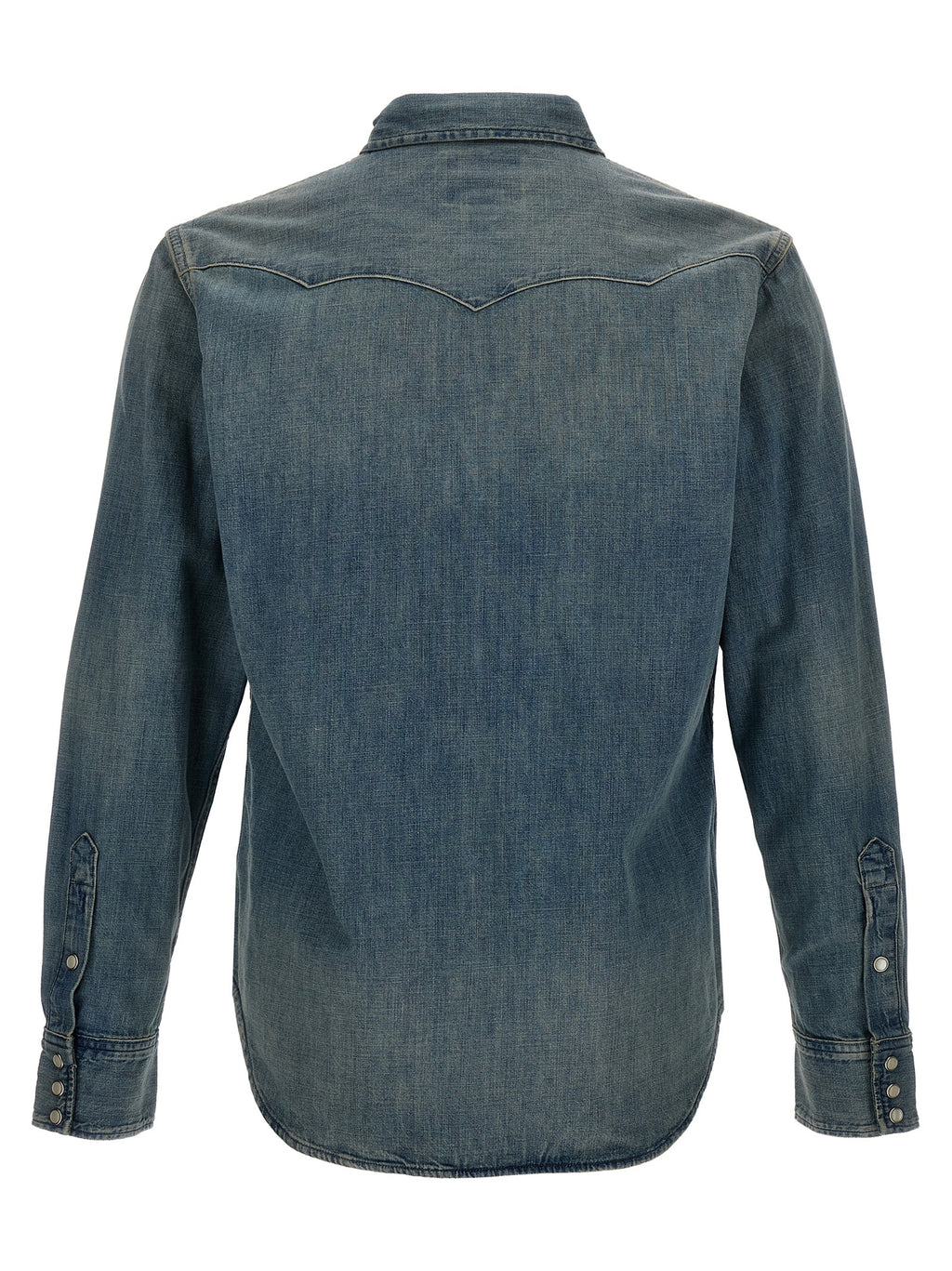 Polo Ralph Lauren Blue Cotton Blouse Polo Ralph Lauren