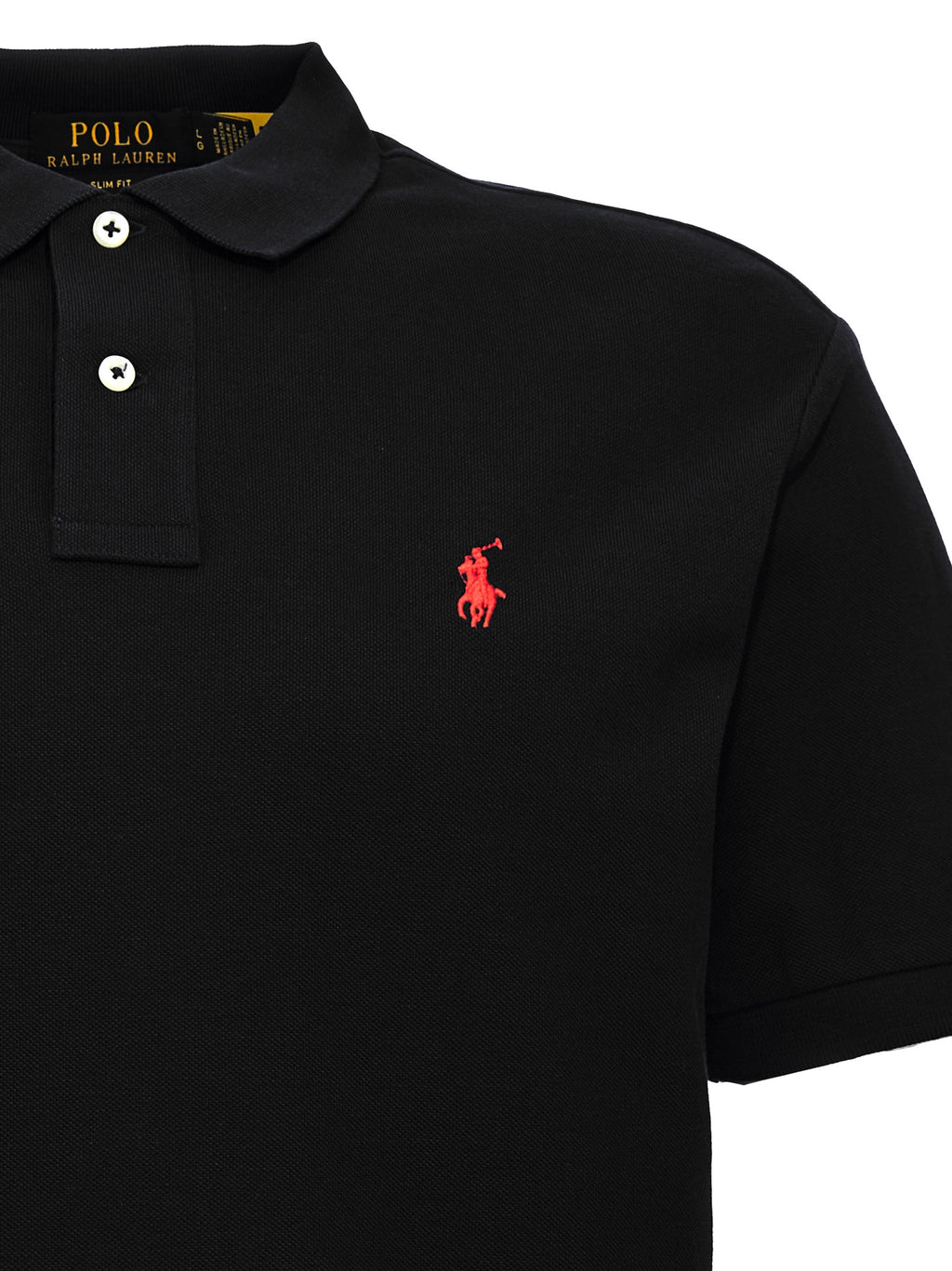 Polo Ralph Lauren Black Cotton Polo Shirt Polo Ralph Lauren