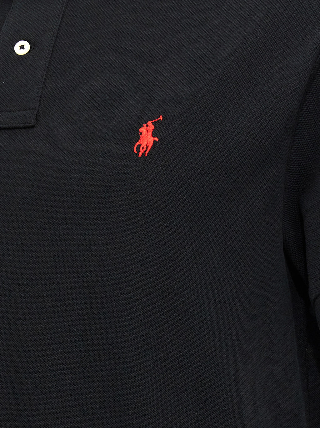 Polo Ralph Lauren Black Cotton Polo Shirt Polo Ralph Lauren