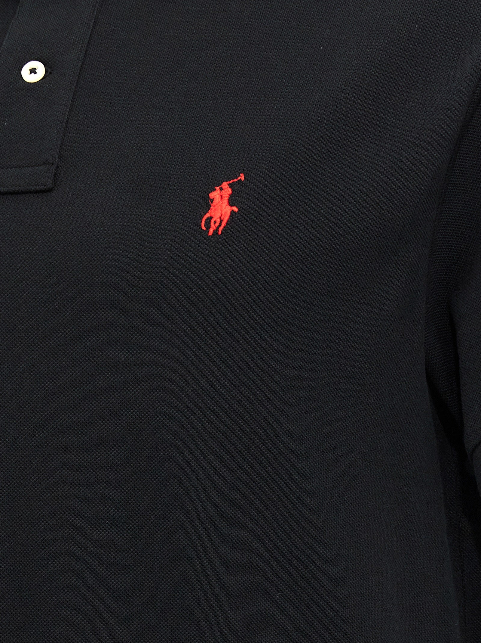 Polo Ralph Lauren Black Cotton Polo Shirt Polo Ralph Lauren