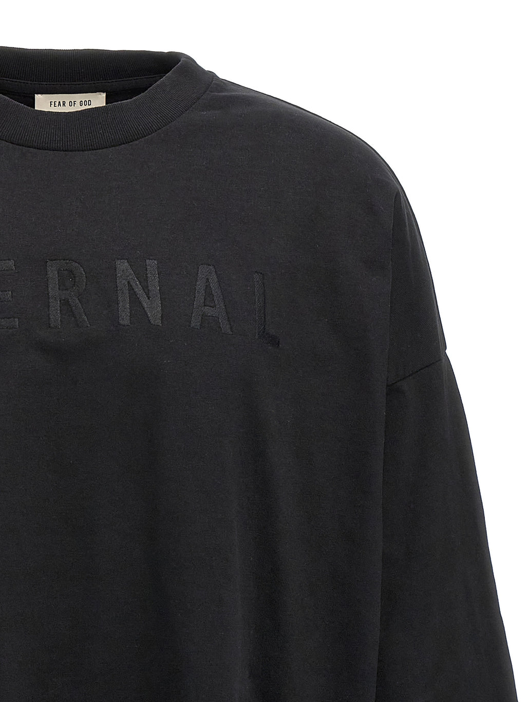 Fear of God Black Cotton T-Shirt Fear of God