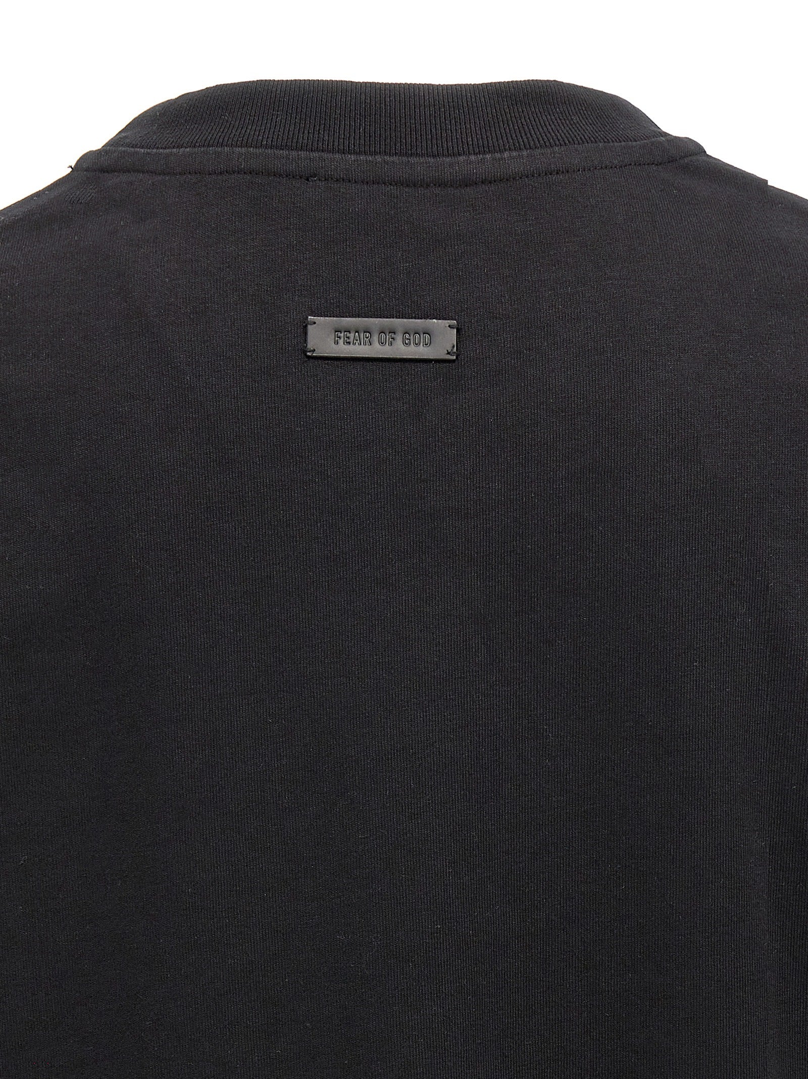 Fear of God Black Cotton T-Shirt Fear of God