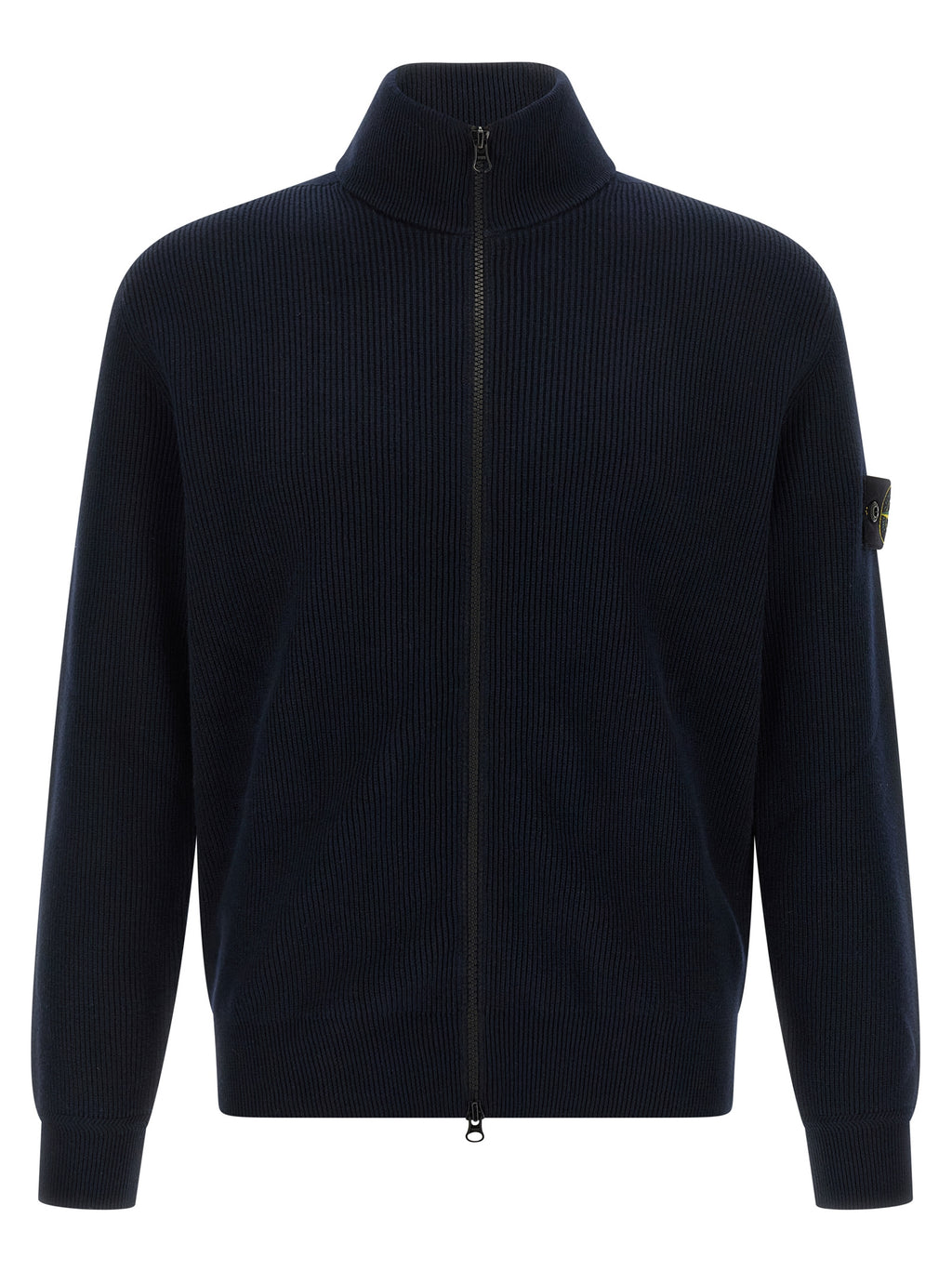 Stone Island Blue Cotton Cardigan Stone Island