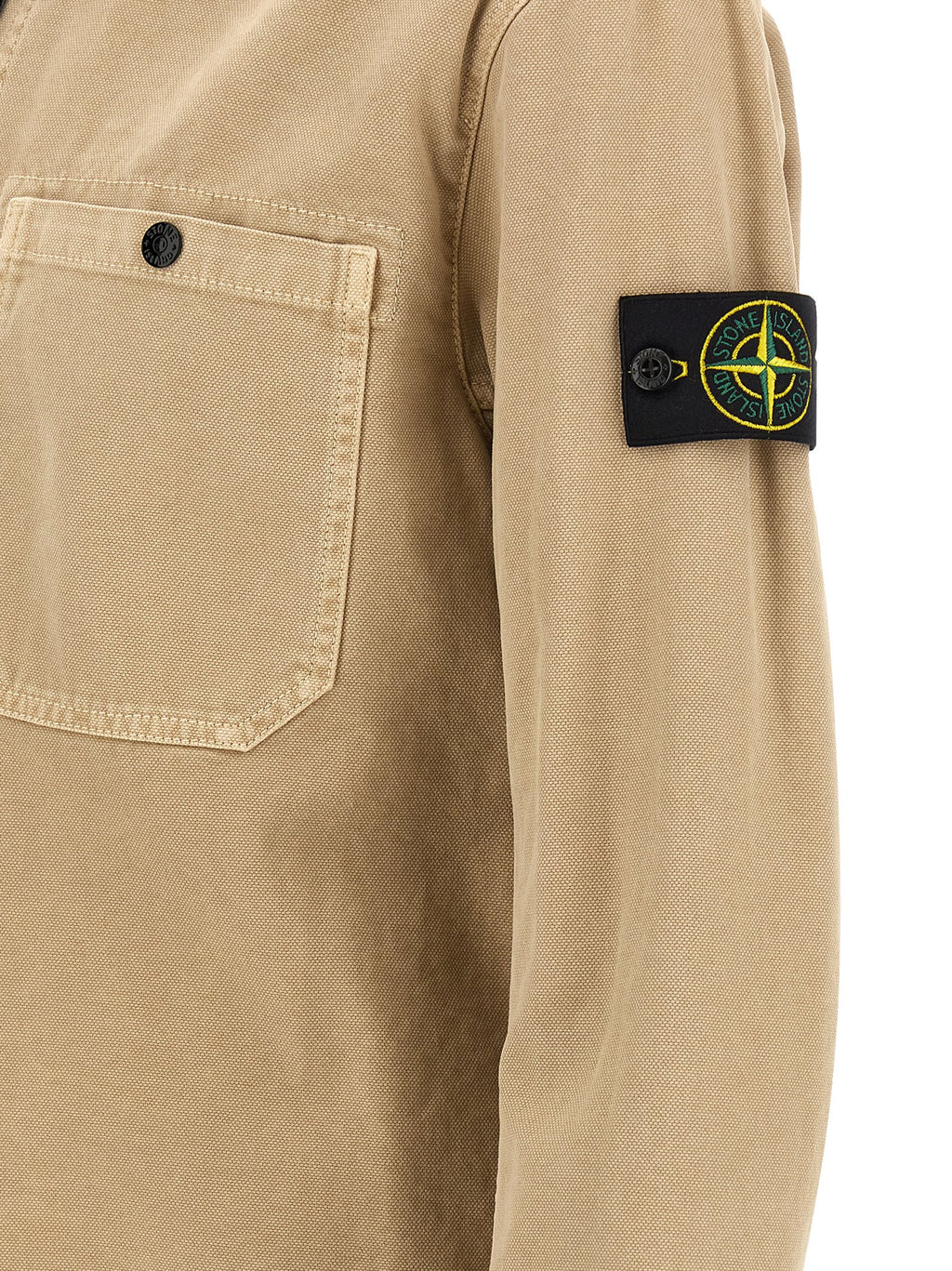 Stone Island Beige Cotton Blouse Stone Island