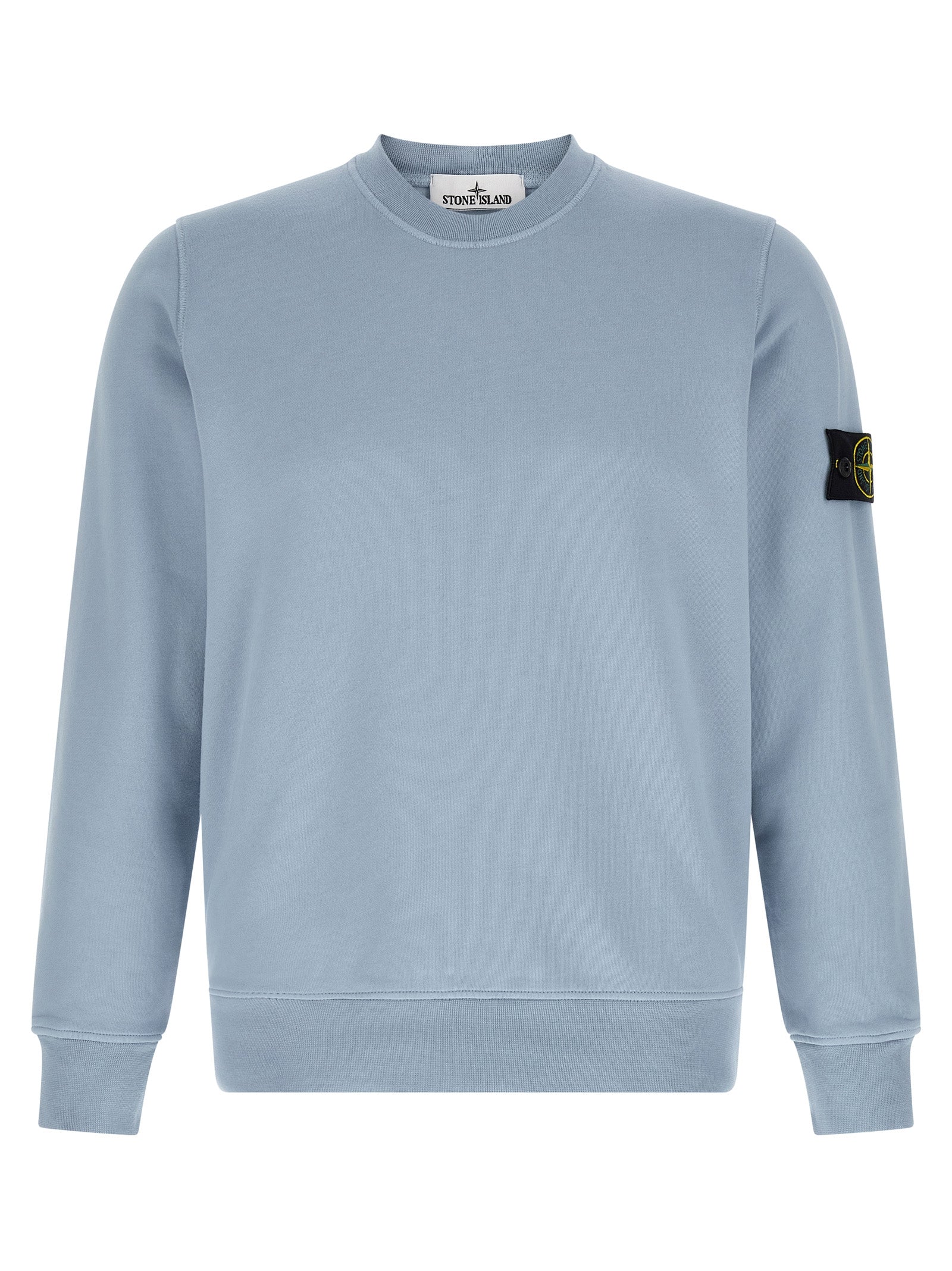 Stone Island Blue Cotton Sweatshirt Stone Island