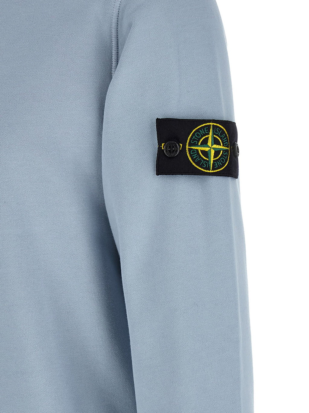 Stone Island Blue Cotton Sweatshirt Stone Island