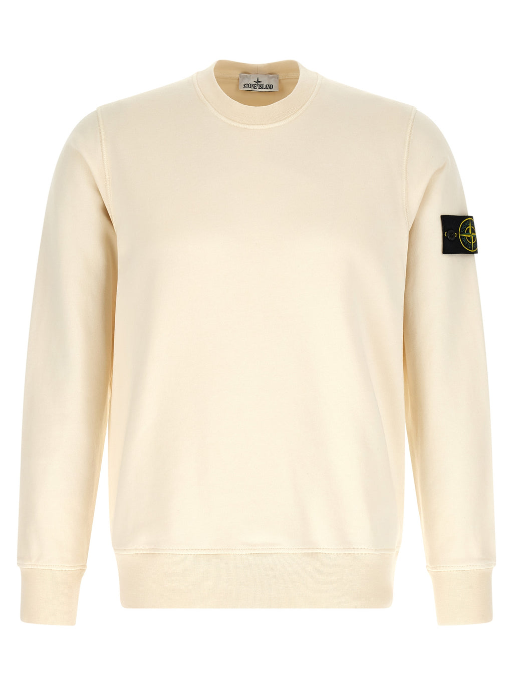 Stone Island Beige Cotton Sweatshirt Stone Island