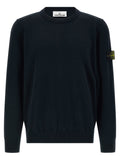 Stone Island Blue Cotton Cardigan Stone Island