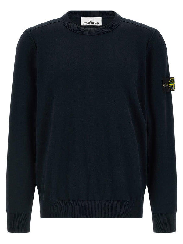 Stone Island Blue Cotton Cardigan Stone Island