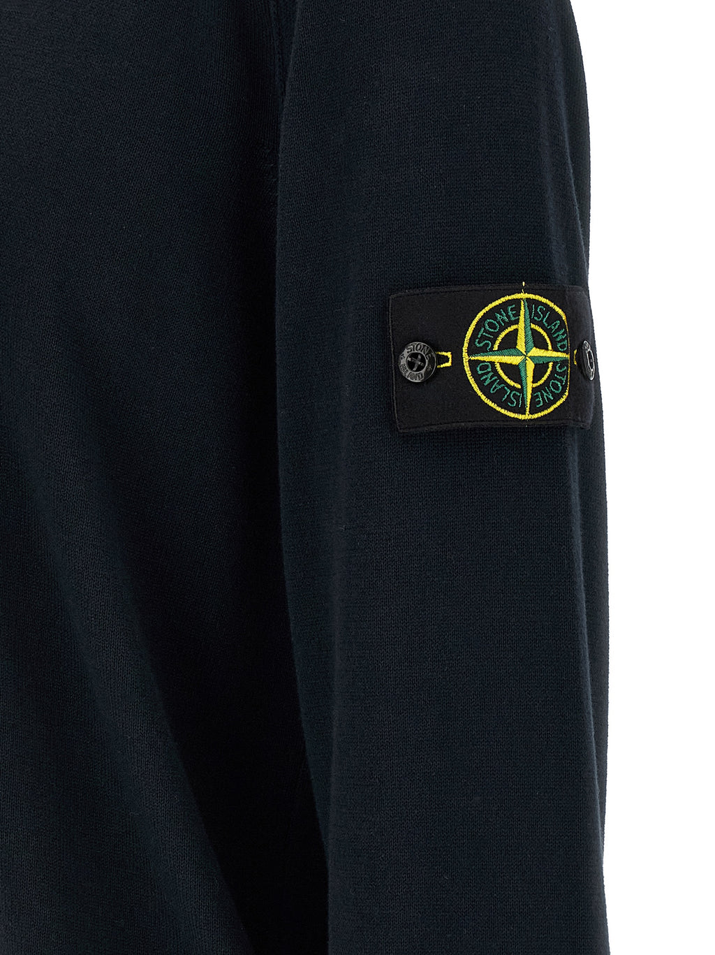 Stone Island Blue Cotton Cardigan Stone Island