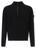 Stone Island Black Cotton Cardigan Stone Island