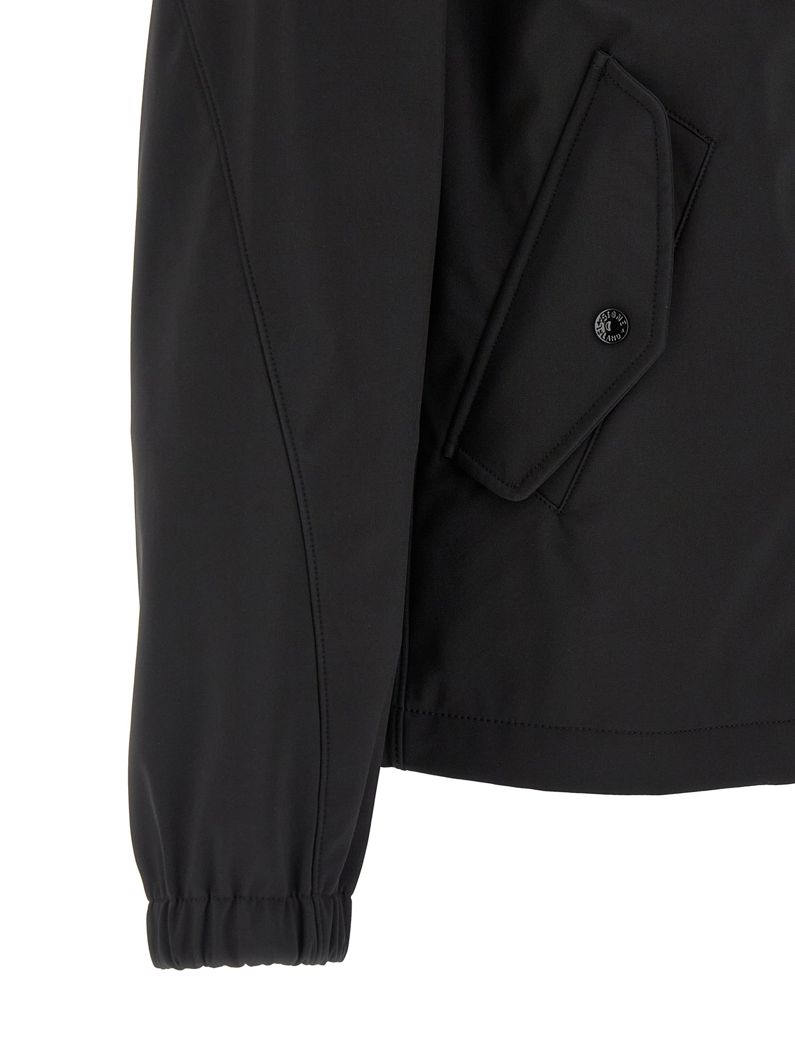 Stone Island Black Polyester Shell Jacket Stone Island