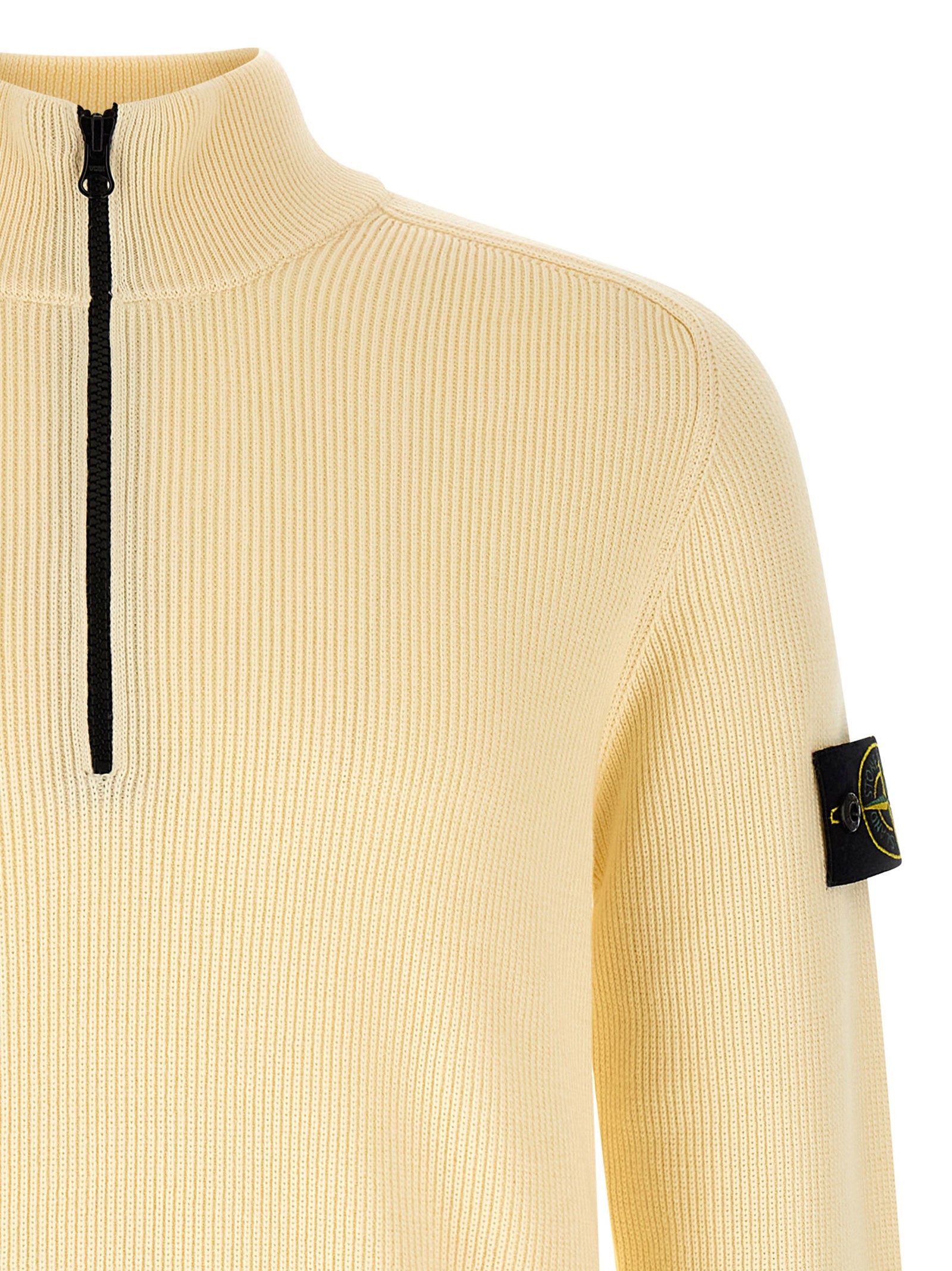 Stone Island Beige Cotton Cardigan Stone Island
